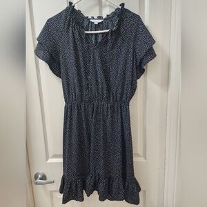 Charming Black Polka Dot Dress